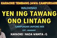 Karaoke Lagu Jawa Akustik Nada Wanita